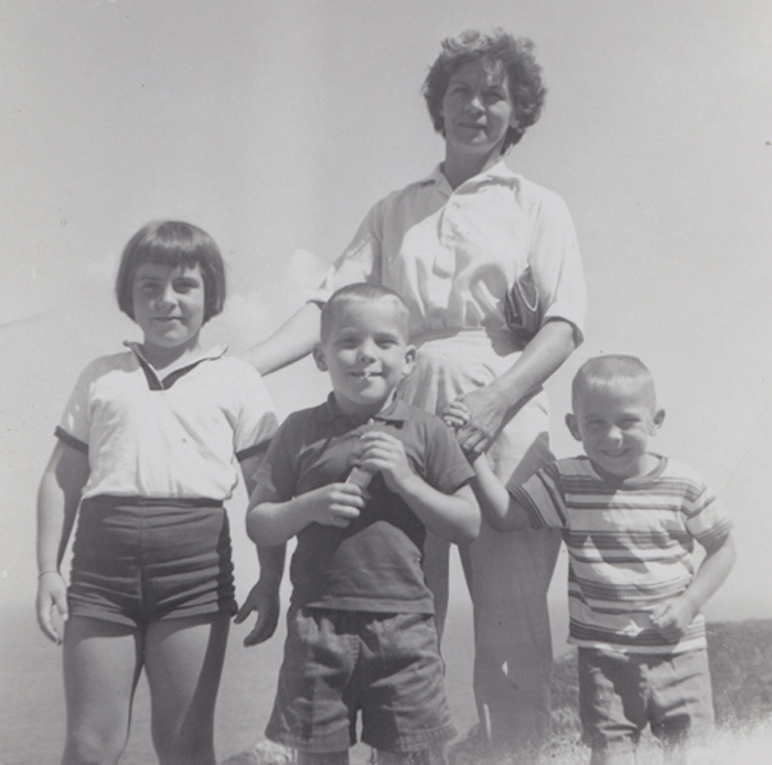 Jessie Hatfield and Children about 1960